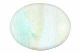 1.7" Polished Blue Caribbean Calcite Worry Stones - Photo 3